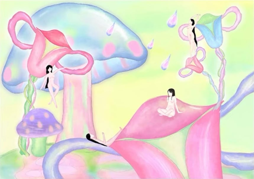 The Flower of the Uterus by Chinese feminist artist Feifei