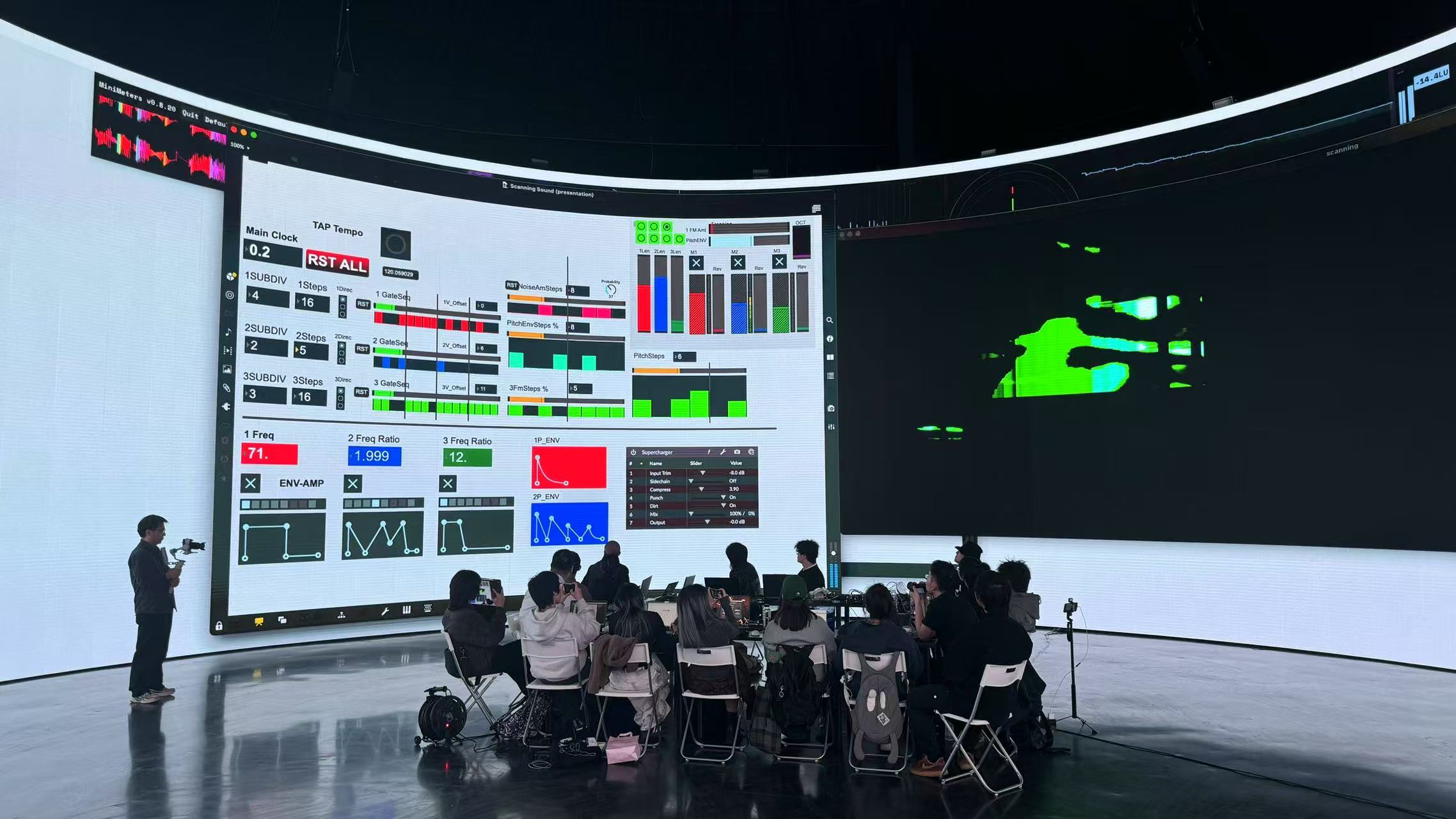 RADII highlights the audiovisual art series inside oil tanks at the West Bund Museum in Shanghai.