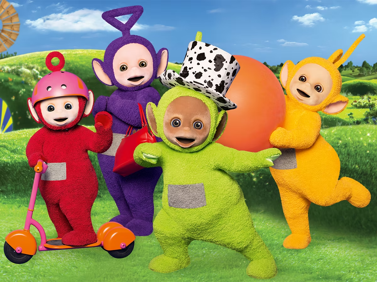 RADII explores nostalgic Teletubbies benches in Guangzhou's Colorful Amusement Park.
