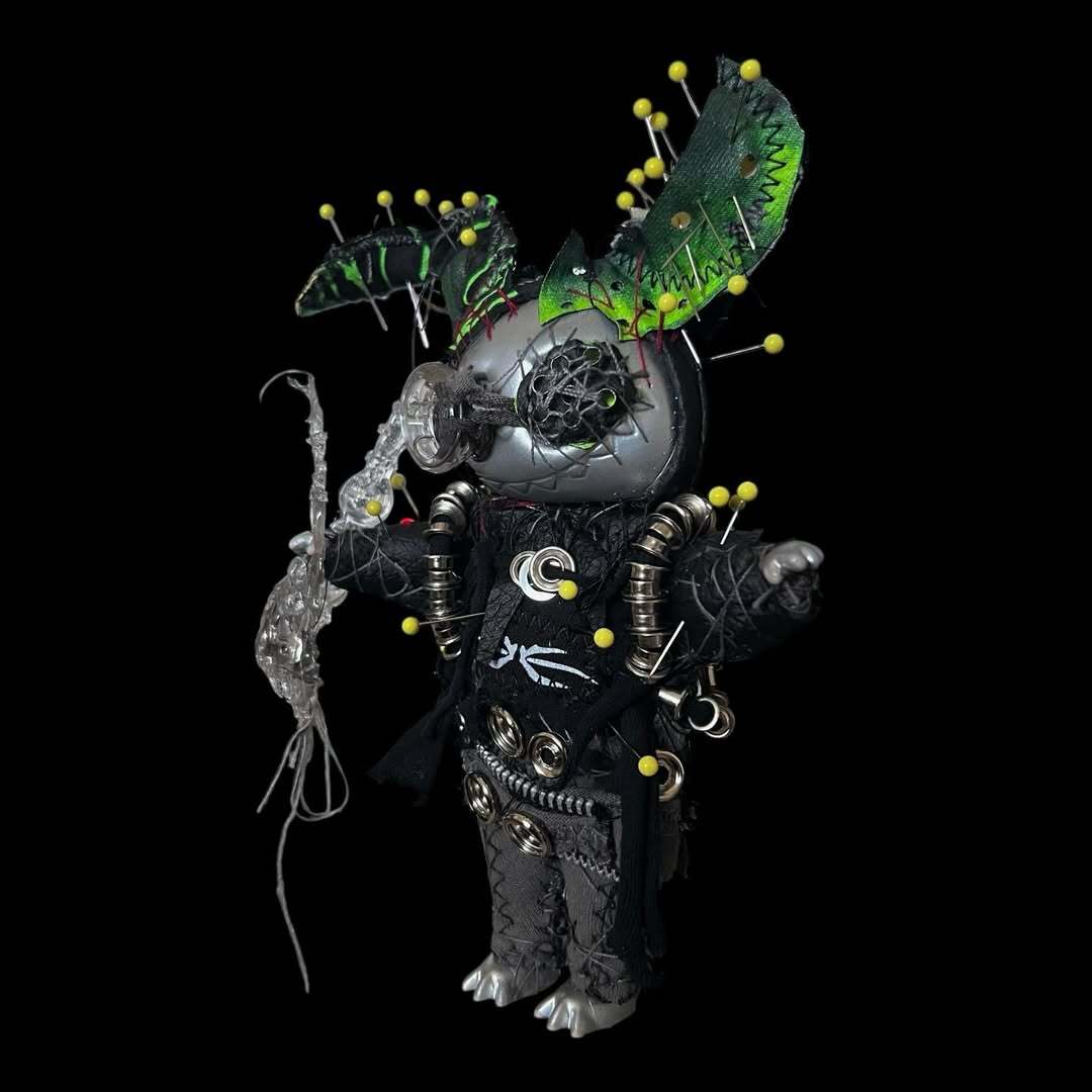 RADII highlights asian artist .XENON who created LAVOODOO series with recycled metals in response to Labubu consumerism.