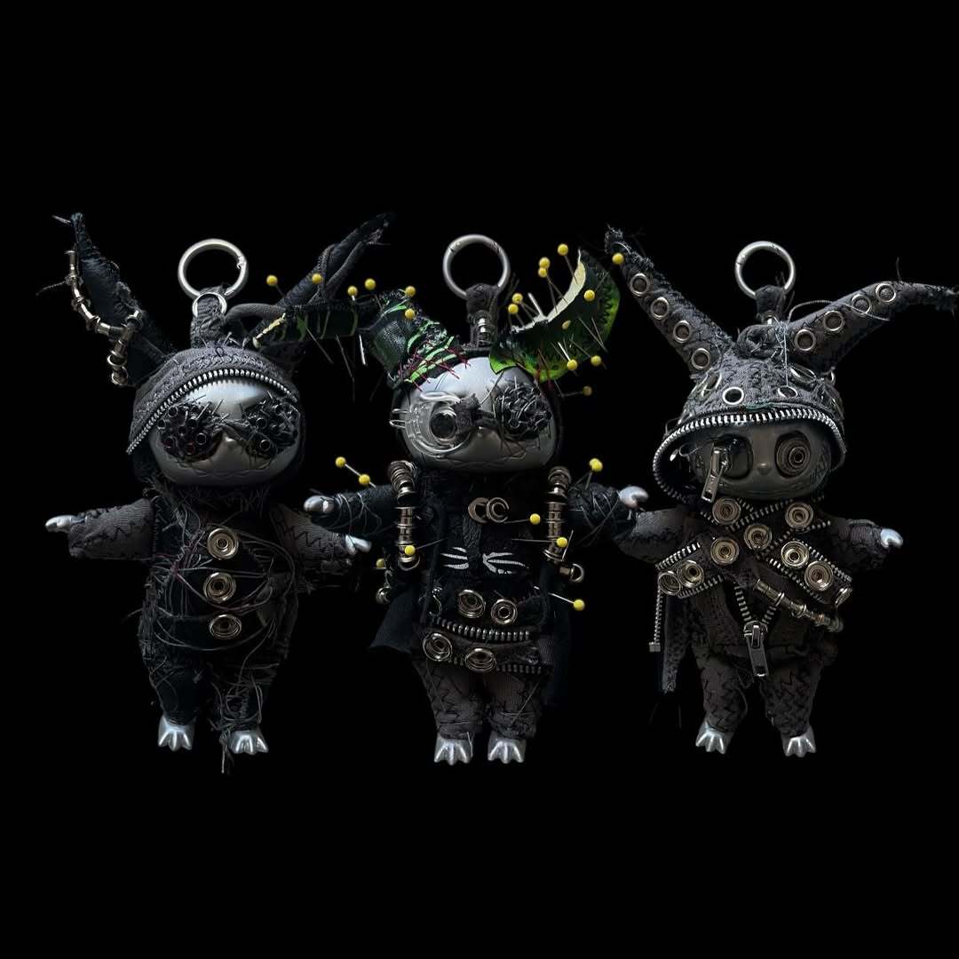 RADII highlights asian artist .XENON who created LAVOODOO series with recycled metals in response to Labubu consumerism.