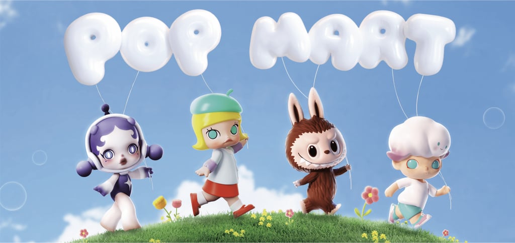 RADII lists other main art toy characters from POP MART like MOLLY, Crybaby, Pucky, Skullpanda, Twinkle Twinkle, and Zsiga, asking Labubu to step aside.