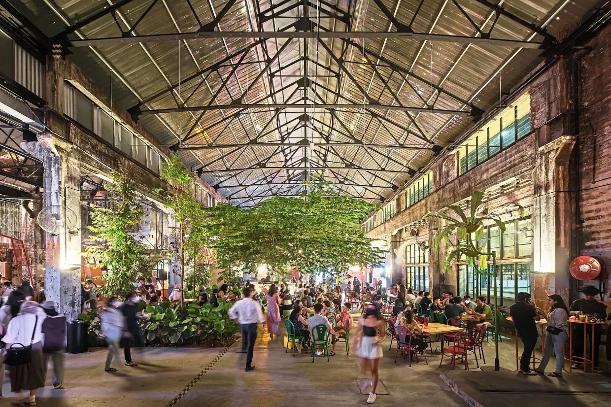 RADII showcases Sentul Depot a heritage railway station in Kuala Lumpur Malaysia that's turned into a modern cultural hub.