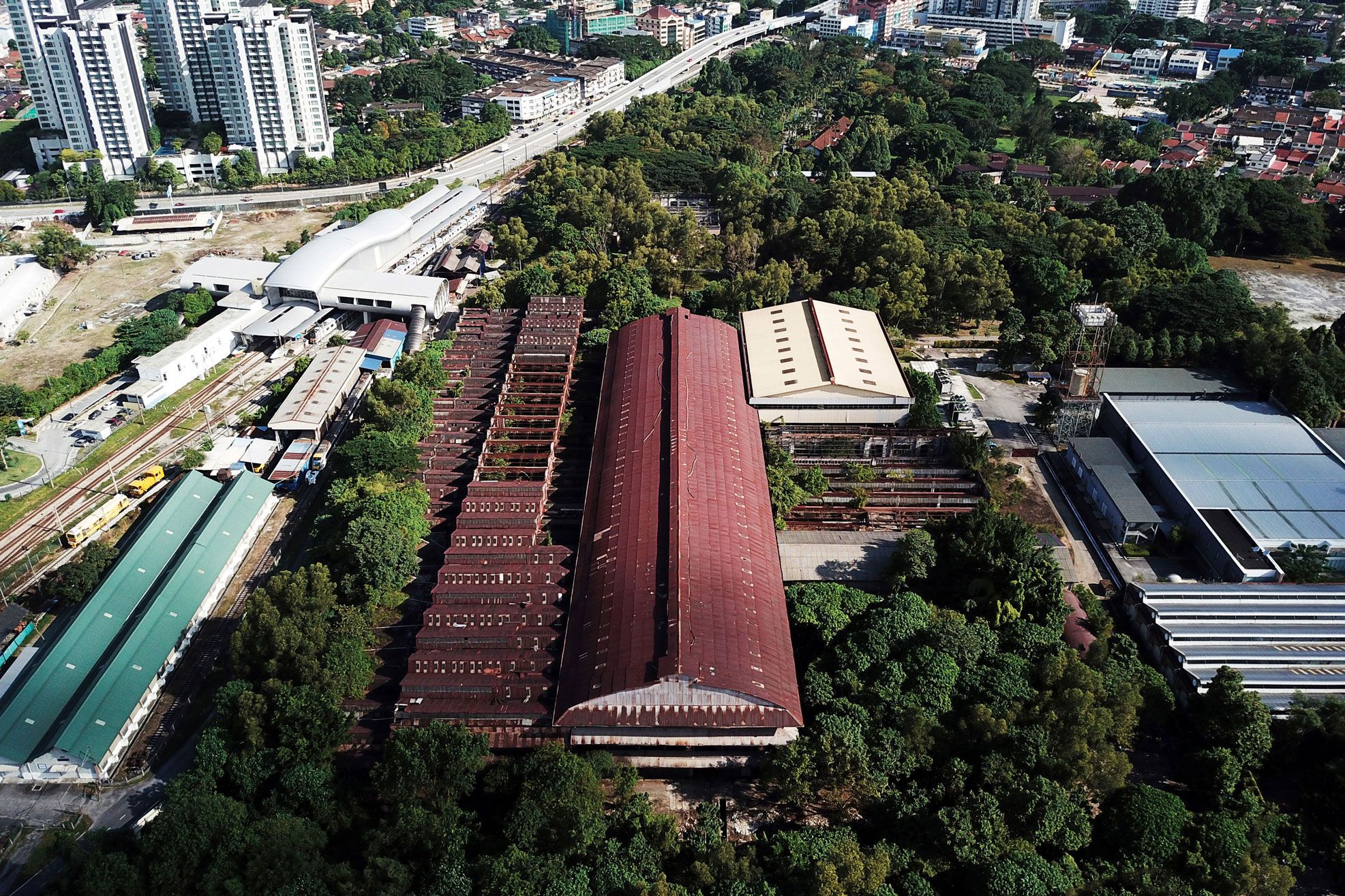 RADII showcases Sentul Depot a heritage railway station in Kuala Lumpur Malaysia that's turned into a modern cultural hub.