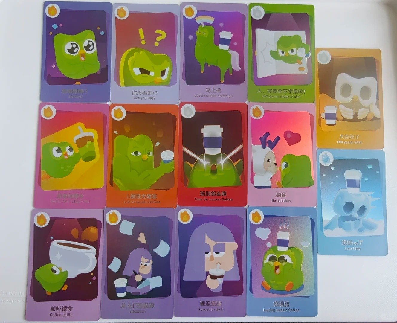 language learning card