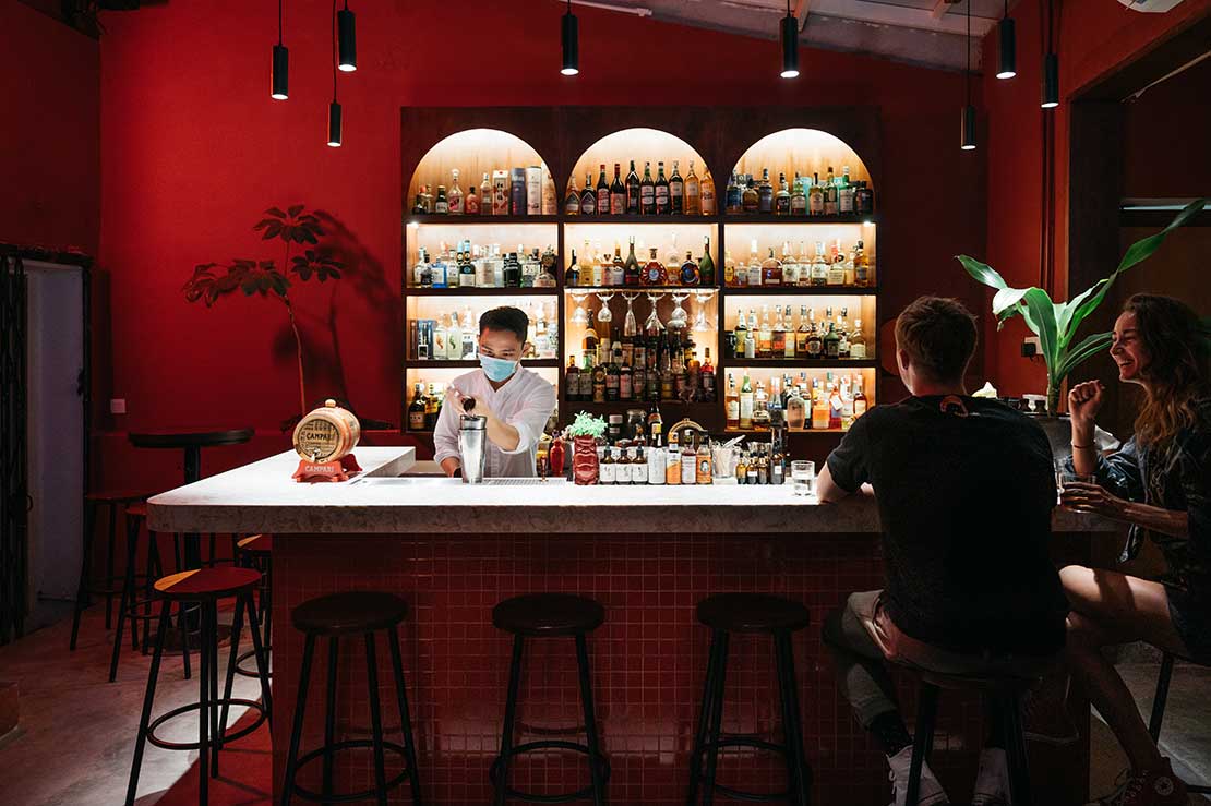 RADII highlights Backdoor Bodega, a hidden bar in Penang, Malaysia behind a streetwear shop.