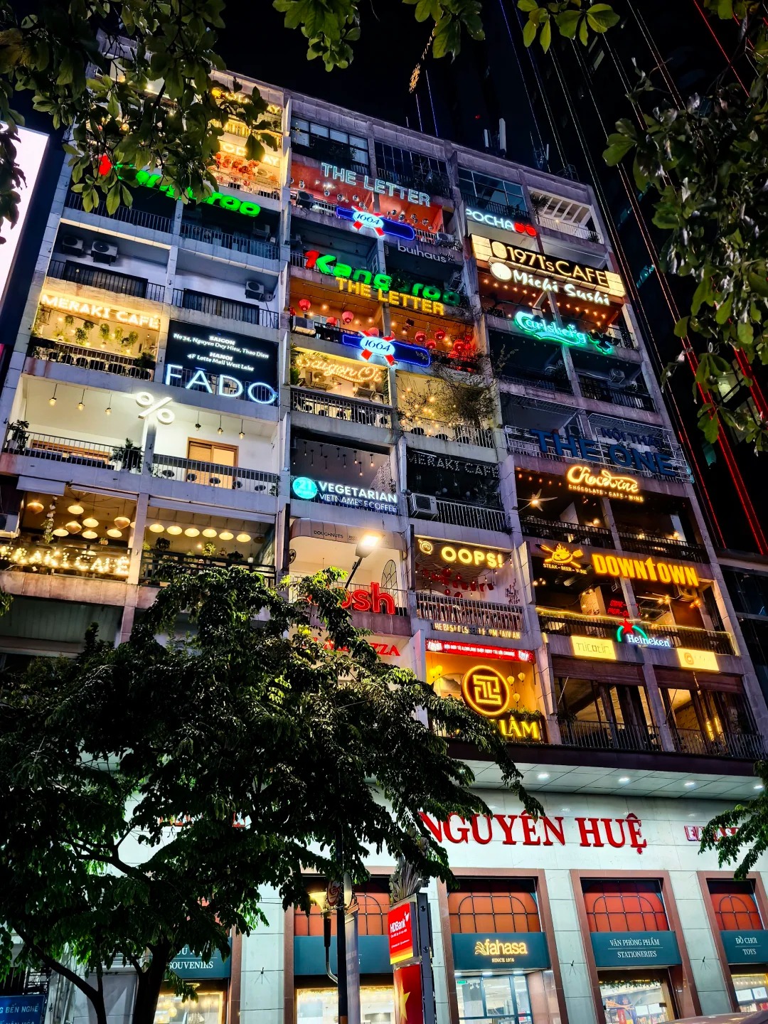 Cafe Apartment in Ho Chi Minh City, Vietnam, has nine floors full of coffee shops, restaurants, and boutique stores to explore.
