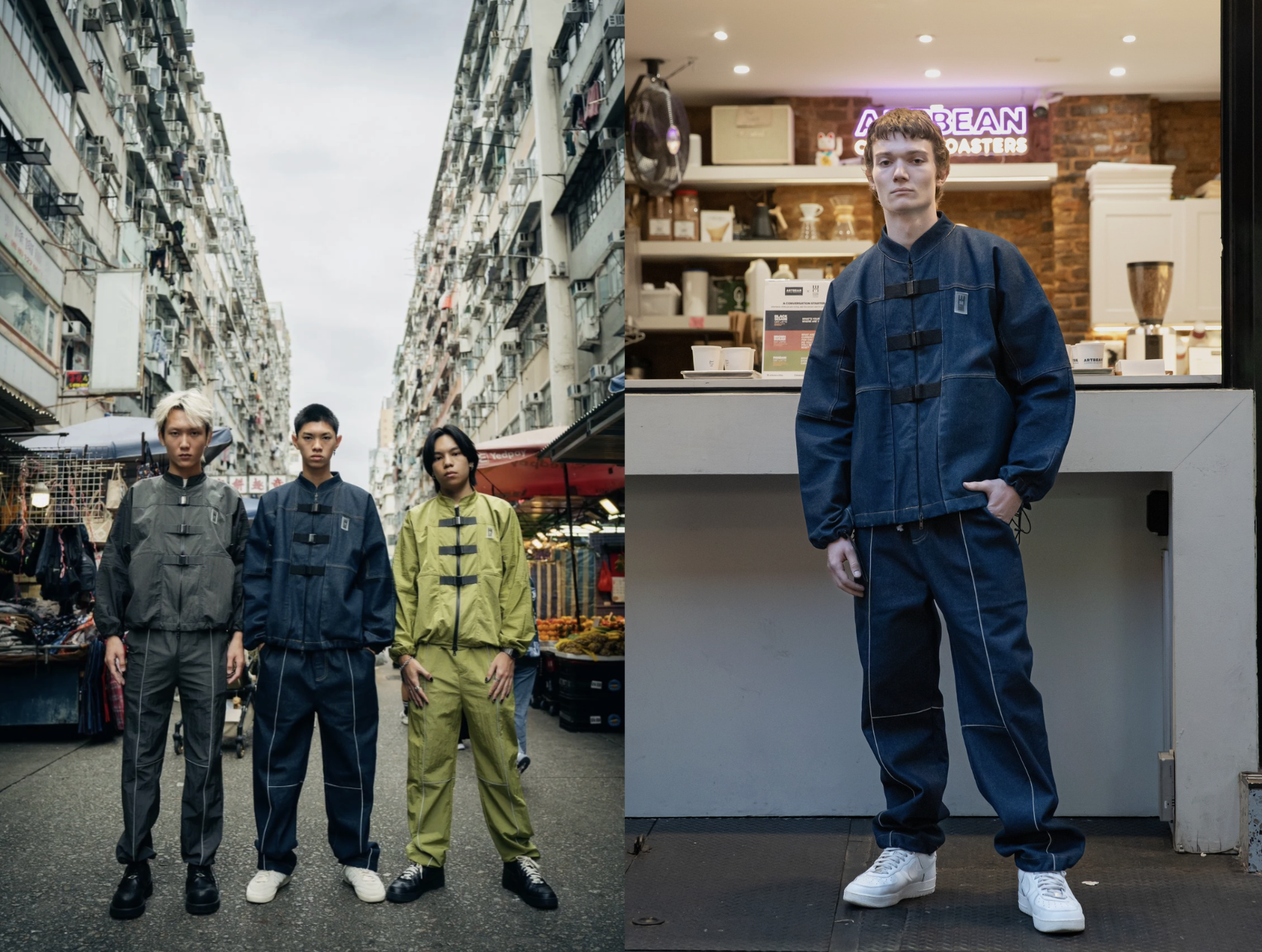 SUM LONDON makes its debut appearance at New York Fashion Week with its JIĀ YÓU collection, highlighting Chinese immigrants' resilience and work ethic.