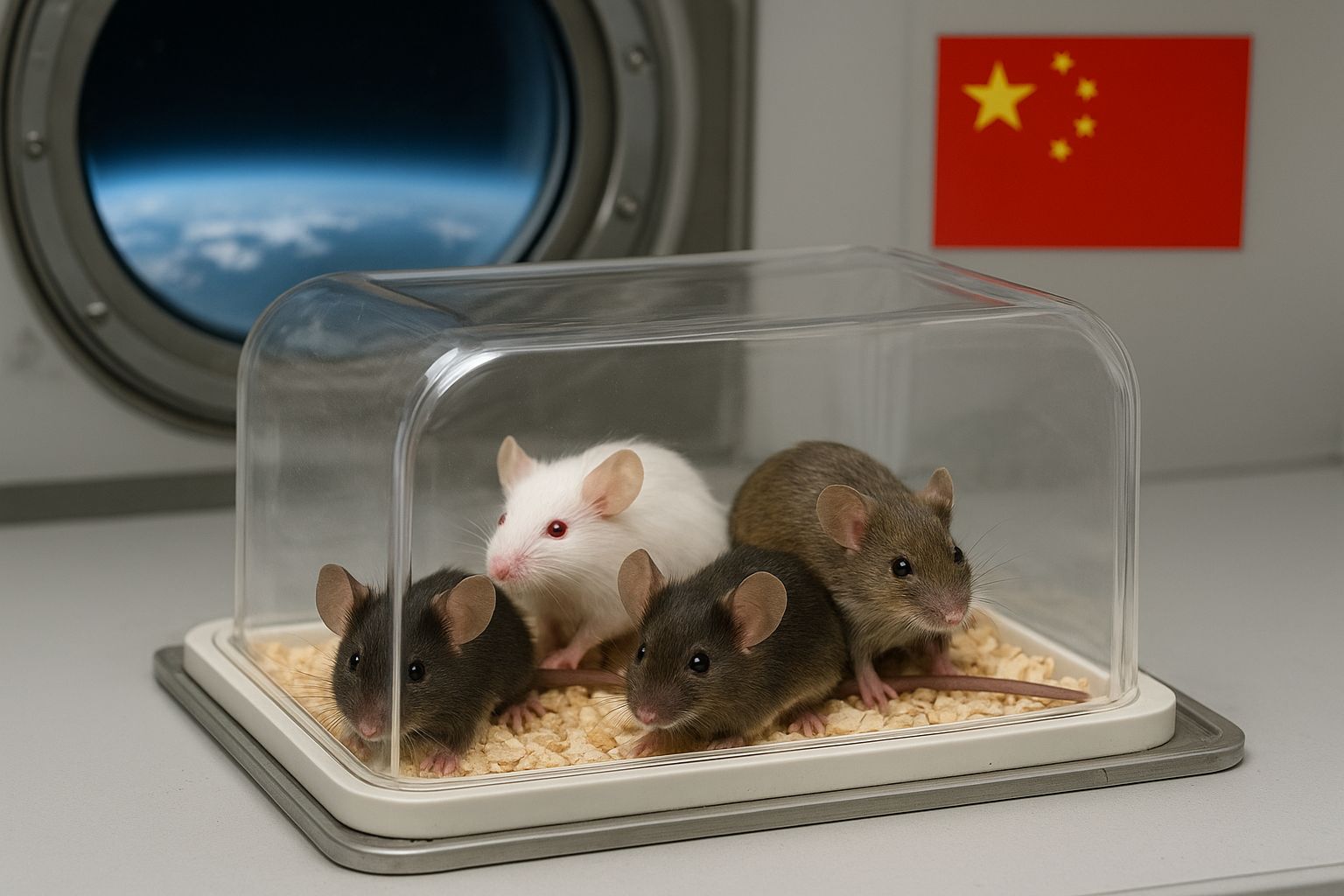 China mice astronauts in space