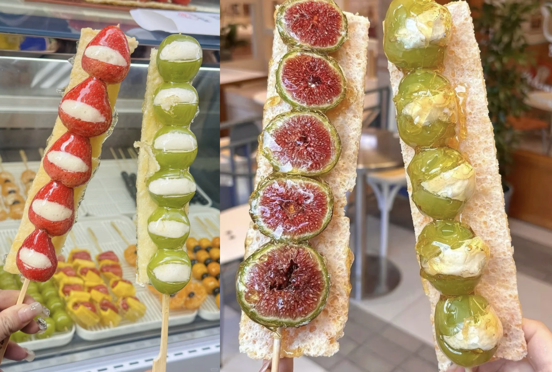 A deconstructed solid mango pomelo sago dessert goes viral in China. Classic Hong Kong dessert, but hand-held and trendy.
