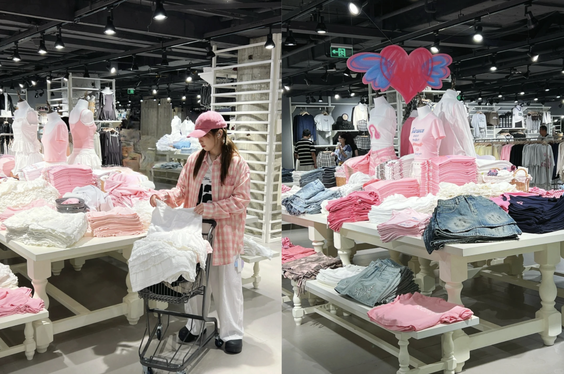Exploring affordable wallet friendly fast fashion retail shops popular with gen-z Chinese women.