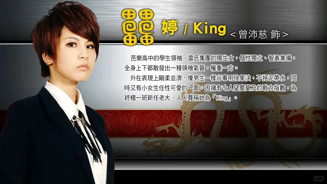 In K.O. one series every character has an game-like introduction page. Pets's role was "King". Photo via K.O. One.