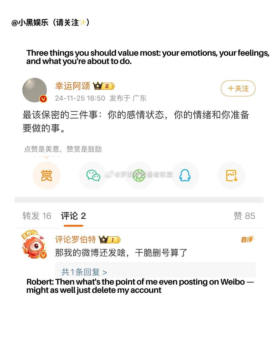 RADII talks about Weibo's generative AI bot, 评论罗伯特 Comment Robert, and how it's gone rogue and is trolling netizens.