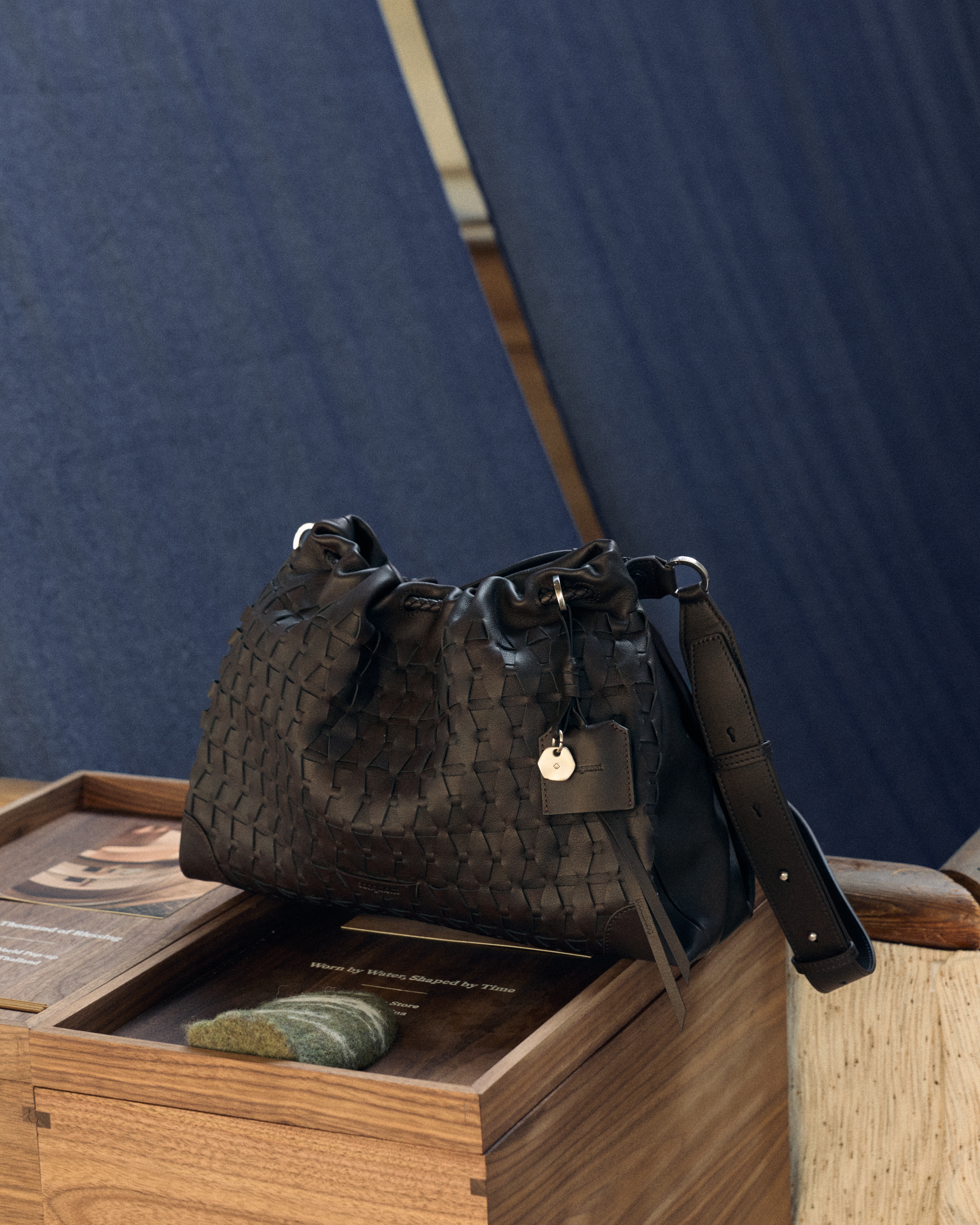 RADII spotlights Chinese designer bag brand Songmont's 'Song of Mont' show during Paris Fashion Week were they set up a Shanxi Pagoda to draw focus on their collections.