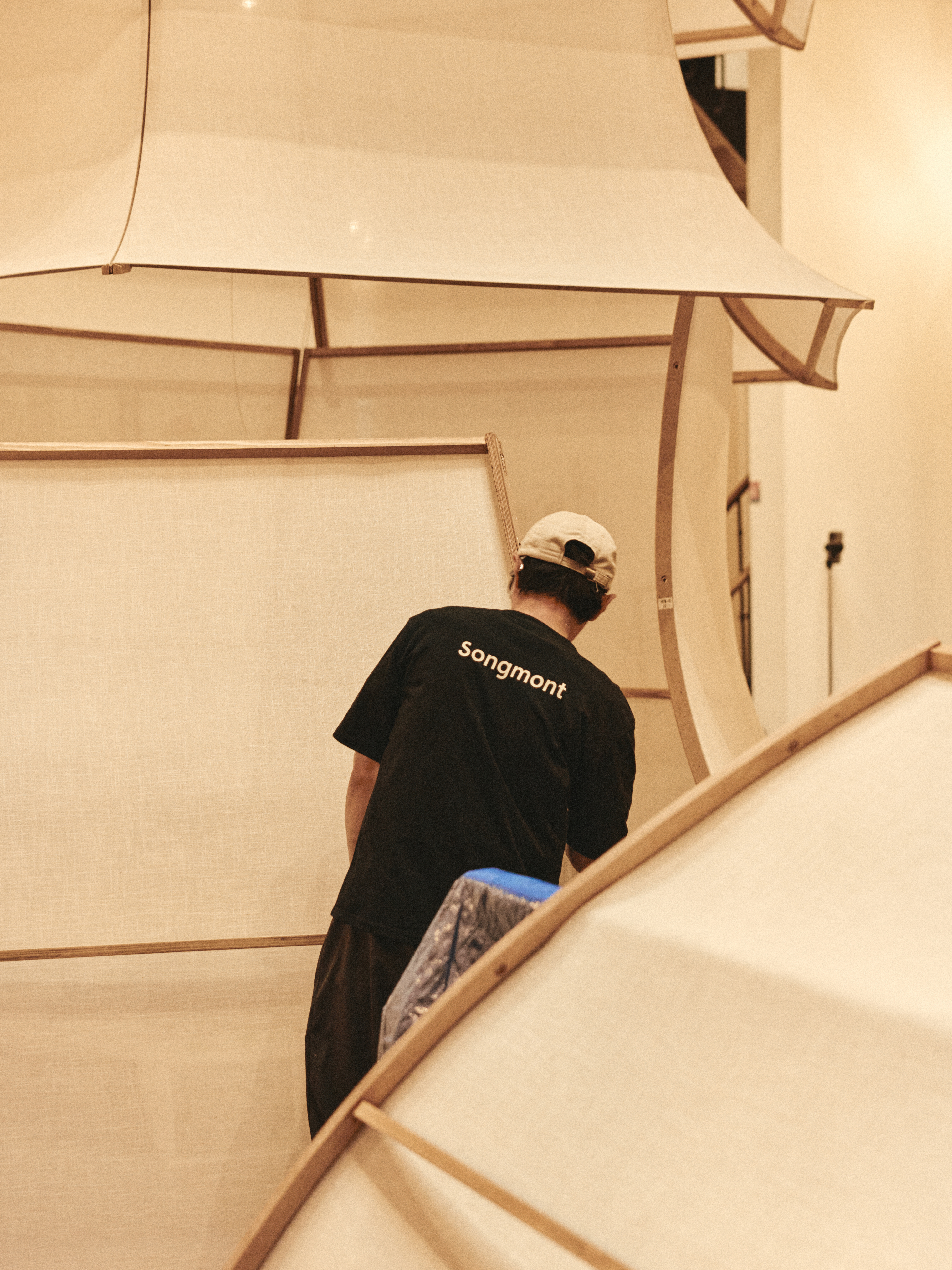 RADII spotlights Chinese designer bag brand Songmont's 'Song of Mont' show during Paris Fashion Week were they set up a Shanxi Pagoda to draw focus on their collections.