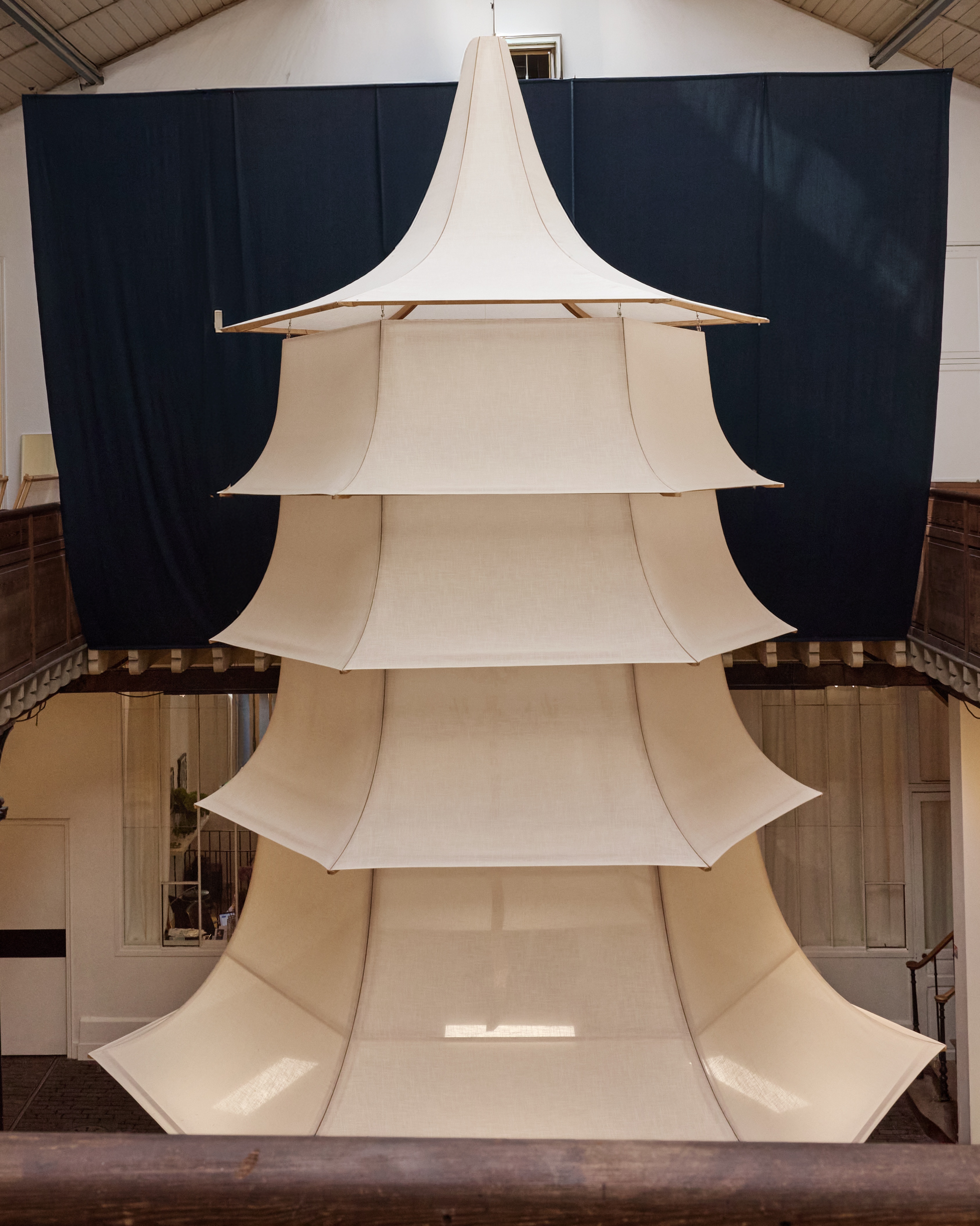 RADII spotlights Chinese designer bag brand Songmont's 'Song of Mont' show during Paris Fashion Week were they set up a Shanxi Pagoda to draw focus on their collections.